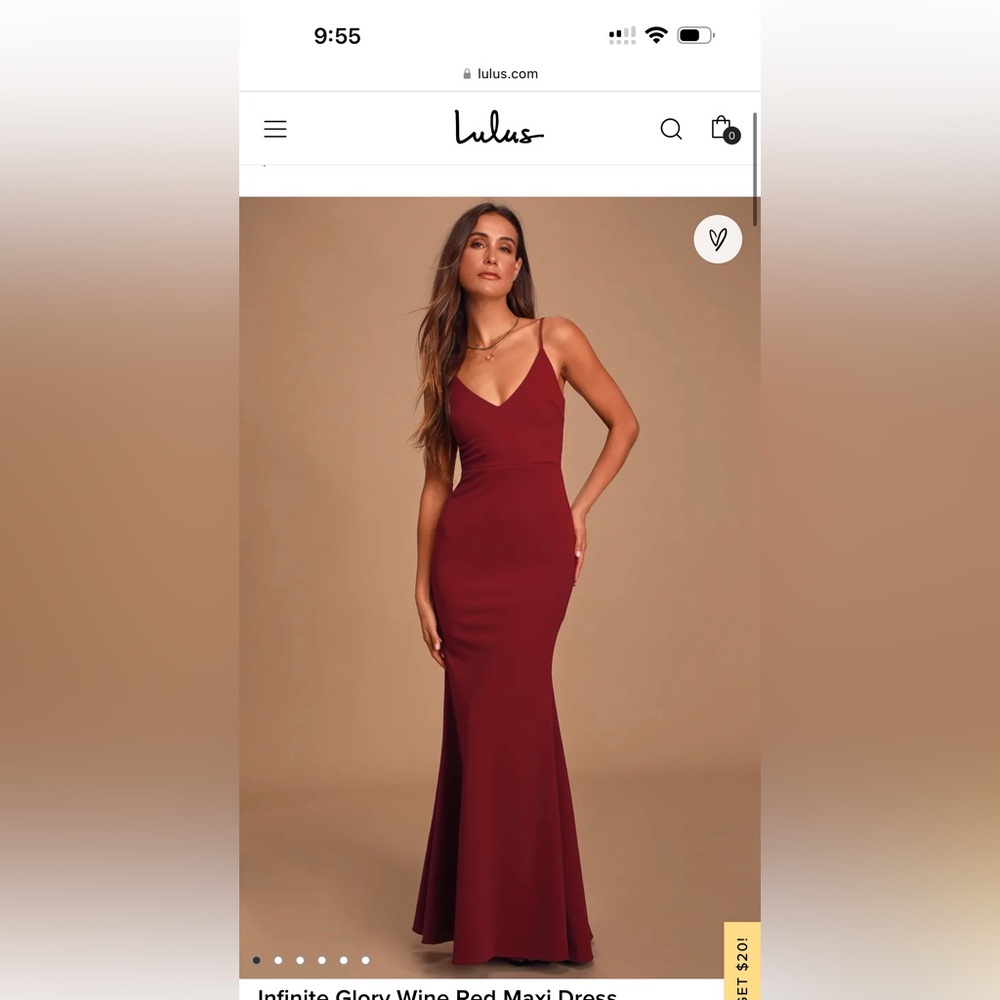 Burgundy Formal Dress